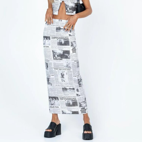 💖 Princess Polly Morning Story Midi Skirt - Picture 1 of 4